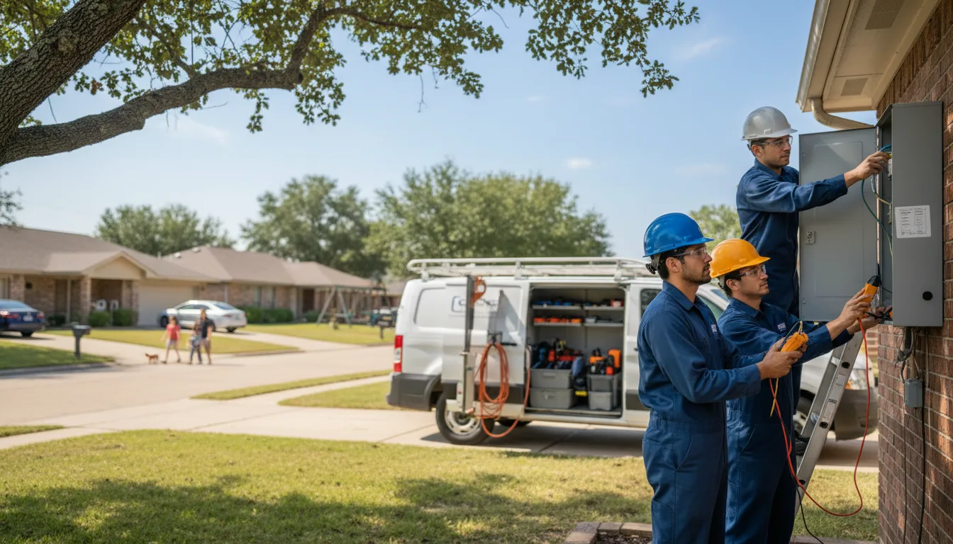 Certified electrician providing emergency electrical services in Buna, TX
